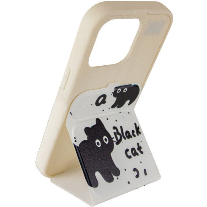 Чохол TPU Panel Stand для Apple iPhone 15 Pro Max Black Cat