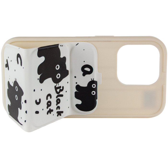 Чохол TPU Panel Stand для Apple iPhone 15 Pro Max Black Cat