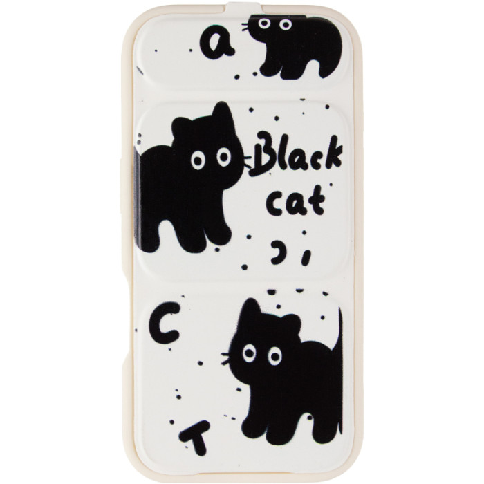 Чохол TPU Panel Stand для Apple iPhone 16 Pro (6.3') Black Cat