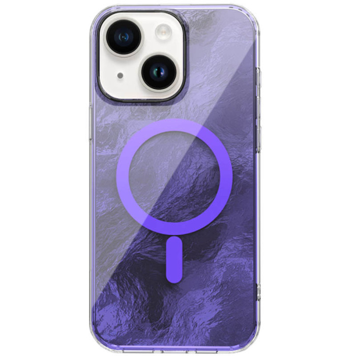 Чохол TPU Shiny Mountain (MagFit) для Apple iPhone 15  Purple
