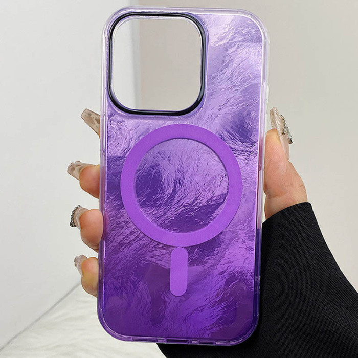 Чохол TPU Shiny Mountain (MagFit) для Apple iPhone 15  Purple