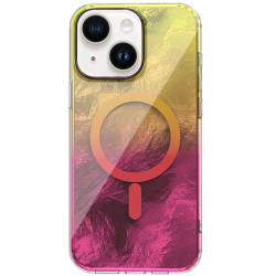 Чохол TPU Shiny Mountain (MagFit) для Apple iPhone 15  Yellow/Pink  (ITS-L-00000077652_7)