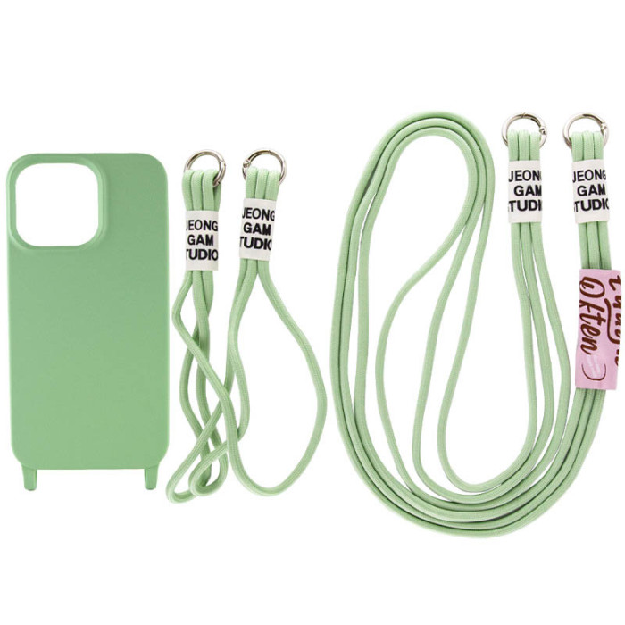 Чохол TPU two straps California для Apple iPhone 13 Pro Max Зелений/Pistachio
