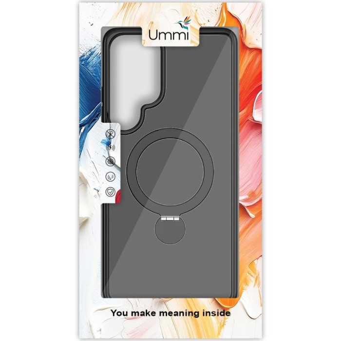 Чохол Ummi Colorful with MagSafe HQ Ring для Samsung Galaxy S25 Ultra Black