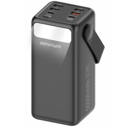 Портативний ЗП Power Bank Amaya APB-50 22.5W flashlight with cable 50000 mAh Black  (ITS-00000084444_1)