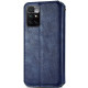 Шкіряний чохол-книжка GETMAN Cubic (PU) для Xiaomi Redmi 10 Синій