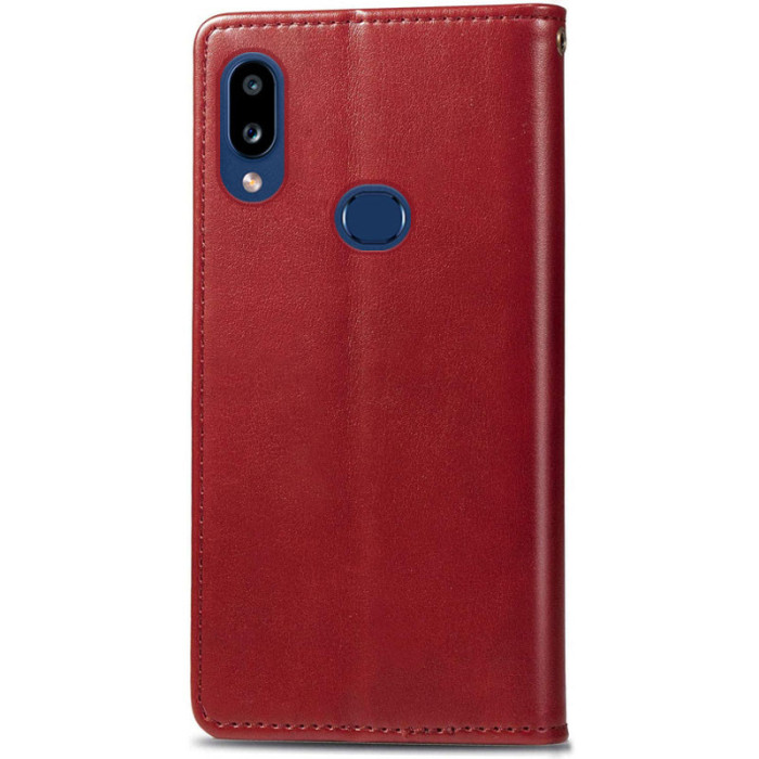 Шкіряний чохол-книжка GETMAN Gallant (PU) для Samsung Galaxy A10s Червоний