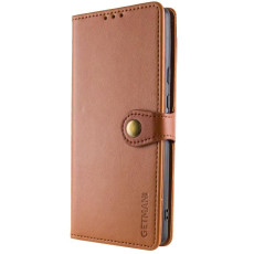 Шкіряний чохол-книжка GETMAN Gallant (PU) для Samsung Galaxy A17 4G/5G Коричневий  (ITS-L-00000080418_2)