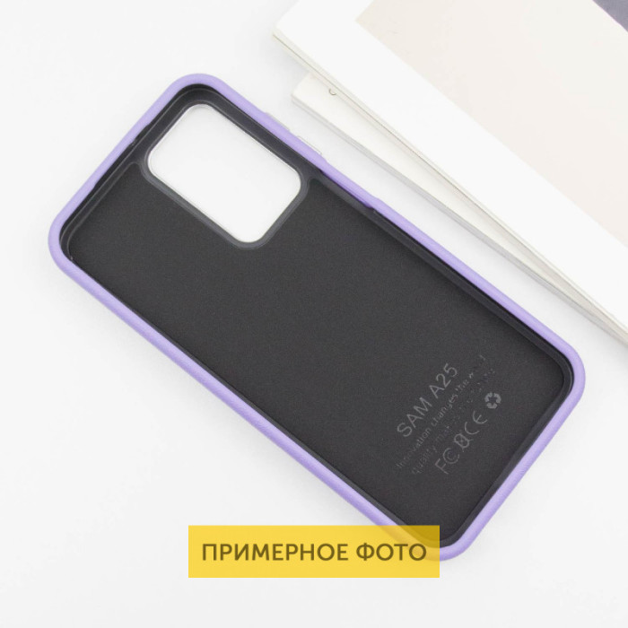 Шкіряний чохол Leather Case Metal Buttons для Xiaomi Redmi A3 Light Purple