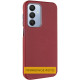 Шкіряний чохол Leather Case Metal Buttons для Xiaomi Redmi A3 Red