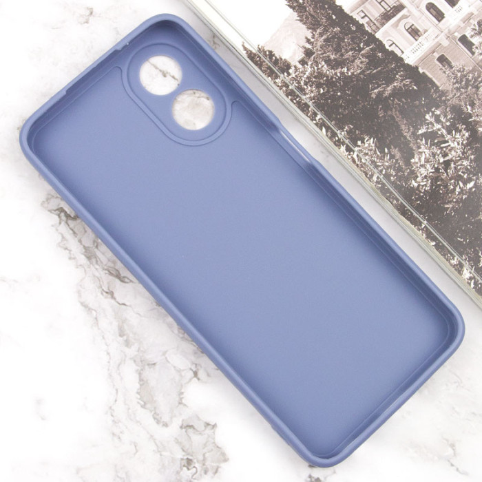 Силіконовий чохол Candy Full Camera для Oppo A58 4G Блакитний/Mist blue
