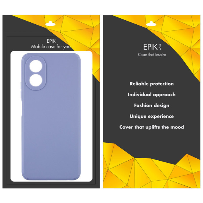 Силіконовий чохол Candy Full Camera для Oppo A58 4G Блакитний/Mist blue