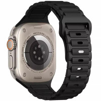Силіконовий ремінець Defense для Apple Watch 42(ser.1-3)/44/45/46/49mm Black  (ITS-L-00000085209_1)
