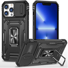 Ударостійкий чохол Camshield Army Ring для Apple iPhone 13 Pro Max Чорний/Black  (ITS-L-00000062787_6)