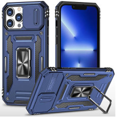 Ударостійкий чохол Camshield Army Ring для Apple iPhone 14 Pro Max Синій/Navy  (ITS-L-00000062788_5)