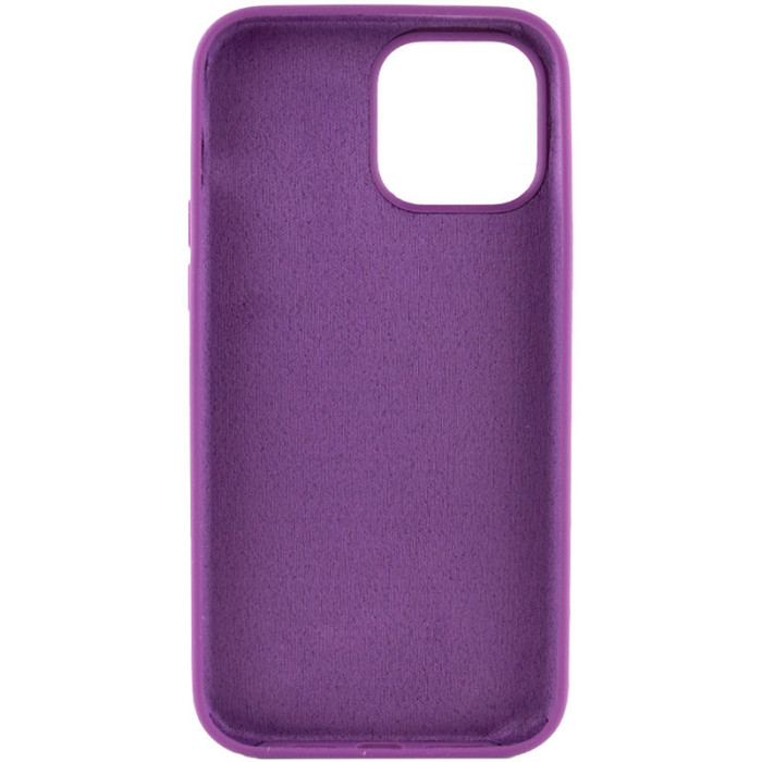 Чохол Silicone Case Full Protective (AA) NO LOGO для Apple iPhone 15 Pro  Фіолетовий/Grape