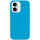 Чохол Silicone Case Full Protective (AA) NO LOGO для Apple iPhone 16  Блакитний/Blue