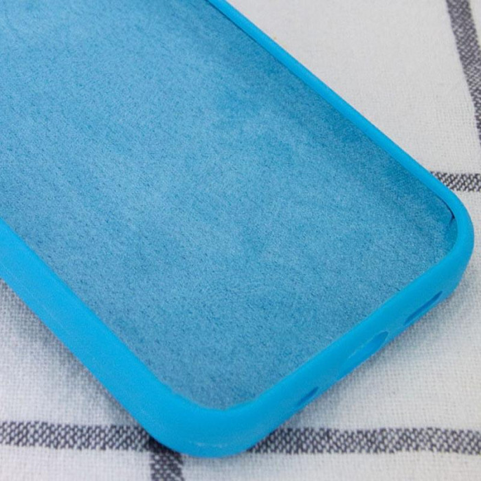 Чохол Silicone Case Full Protective (AA) NO LOGO для Apple iPhone 16 Pro Max (6.9') Блакитний/Blue