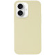 Чохол Silicone Case Full Protective (AA) NO LOGO для Apple iPhone 16  Жовтий/Mellow Yellow