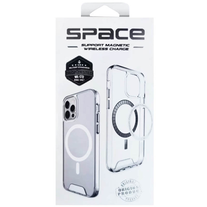 Чохол TPU Space Case with MagSafe для Apple iPhone 13 Pro  Прозорий