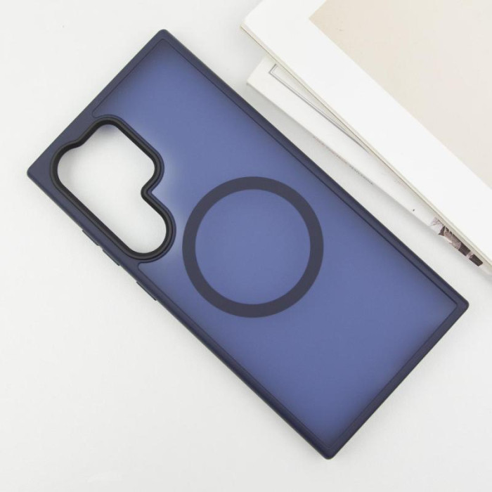 Чохол Ummi Colorful with MagSafe для Samsung Galaxy S24 Ultra Синій/Navy Blue