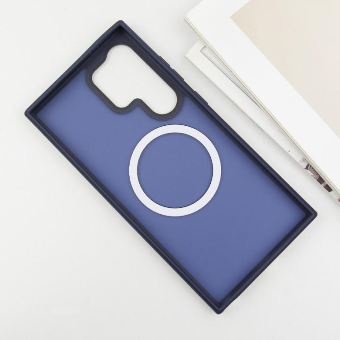 Чохол Ummi Colorful with MagSafe для Samsung Galaxy S24 Ultra Синій/Navy Blue