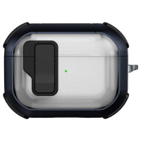 Футляр протиударний Locking Button для навушників Airpods Pro 2/Pro Blue  (ITS-L-00000079160_3)