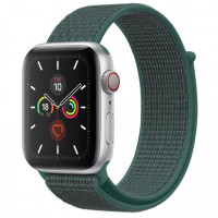 Ремінець Nylon для Apple Watch 38/40/41/42mm(ser.10) Зелений/Pine green  (ITS-L-00000039057_12)