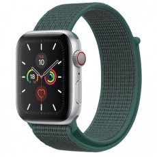 Ремінець Nylon для Apple Watch 38/40/41/42mm(ser.10) Зелений/Pine green  (ITS-L-00000039057_12)