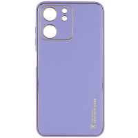 Шкіряний чохол Xshield для Xiaomi Redmi 13C/Poco C65 Бузковий/Dasheen