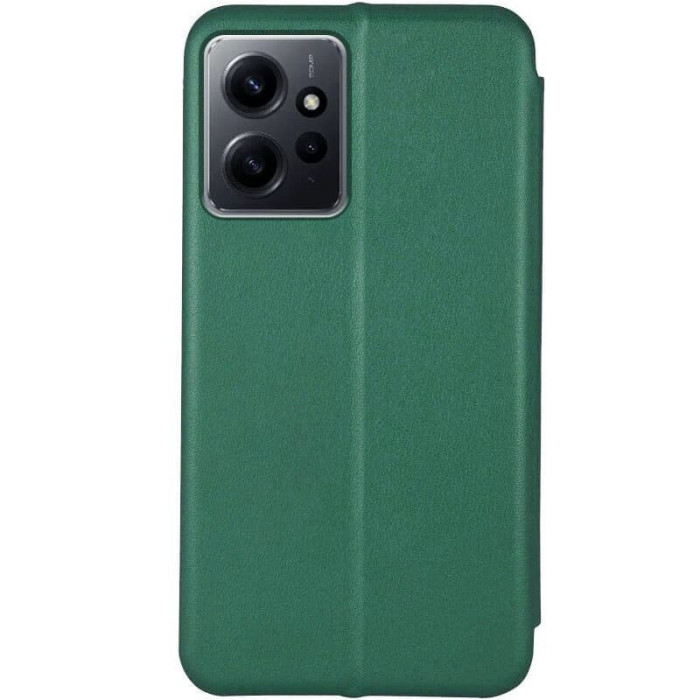 Шкіряний чохол-книжка Classy для Xiaomi Redmi Note 12 4G Зелений  (ITS-L-00000063961_4)
