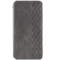 Шкіряний чохол-книжка GETMAN Cubic (PU) для Xiaomi Poco F5 Pro Сірий  (ITS-L-00000064838_4)