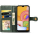 Шкіряний чохол-книжка GETMAN Gallant (PU) для Samsung Galaxy A06 Зелений