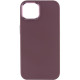 TPU чохол Bonbon Metal Style для Apple iPhone 14 Plus Бордовий/Plum