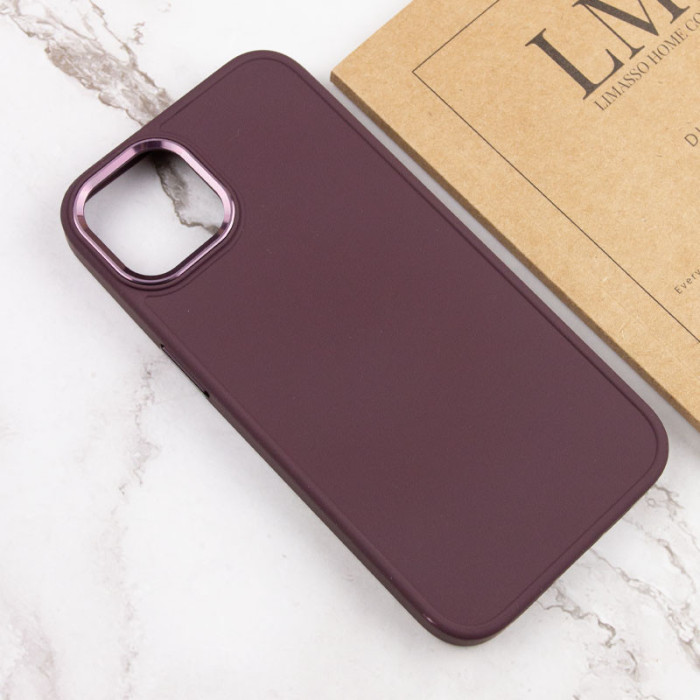 TPU чохол Bonbon Metal Style для Apple iPhone 14 Plus Бордовий/Plum