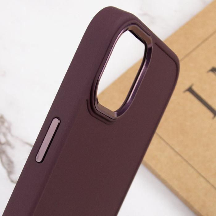 TPU чохол Bonbon Metal Style для Apple iPhone 14 Plus Бордовий/Plum