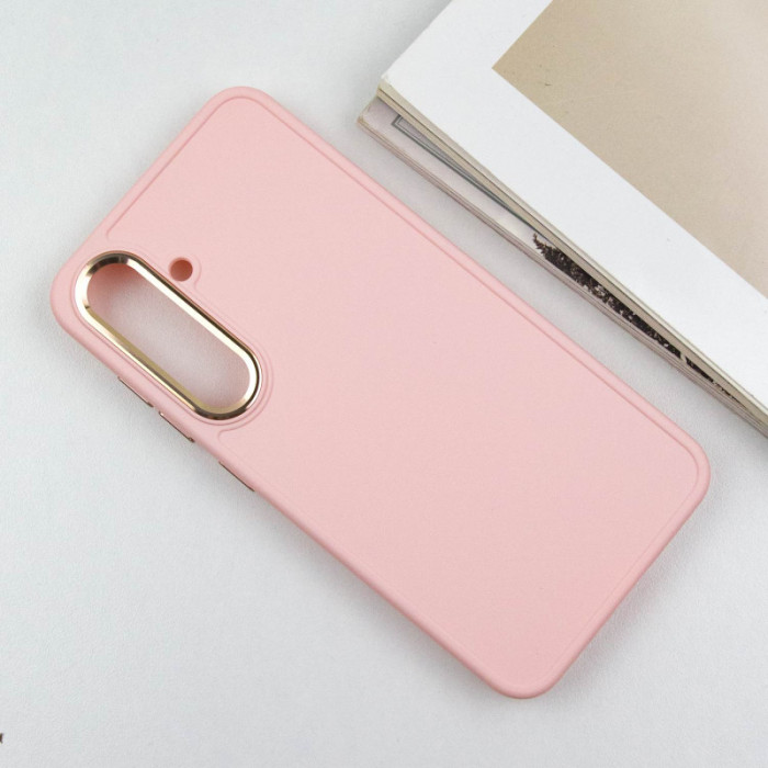 TPU чохол Bonbon Metal Style для Samsung Galaxy S23+ Рожевий/Light pink