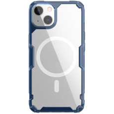 TPU чохол Nillkin Nature Pro Magnetic для Apple iPhone 15  Синій (прозорий)  (ITS-L-00000065679_2)