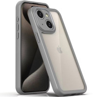 TPU чохол Transparent + Colour 1,5mm для Apple iPhone 14  Grey  (ITS-L-00000070569_2)