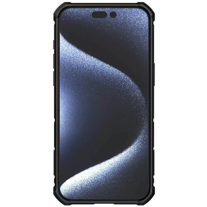 TPU+PC чохол Nillkin CamShield Armor (шторка на камеру) для Apple iPhone 15 Pro Max Чорний  (ITS-L-00000066559_4)