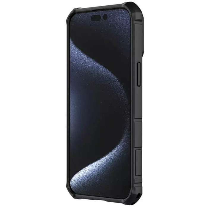 TPU+PC чохол Nillkin CamShield Armor (шторка на камеру) для Apple iPhone 15 Pro Max Чорний  (ITS-L-00000066559_4)