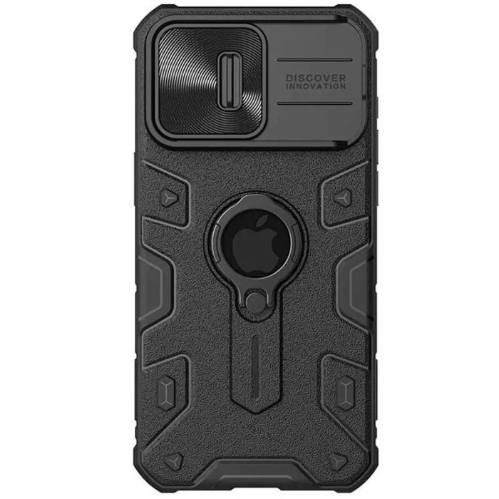 TPU+PC чохол Nillkin CamShield Armor (шторка на камеру) для Apple iPhone 15 Pro Max Чорний  (ITS-L-00000066559_4)