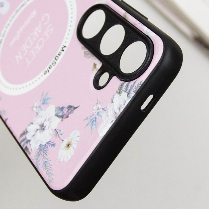 TPU+PC чохол Secret Garden with MagFit для Samsung Galaxy S24+ Pink