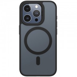 TPU+PC чохол Blueo Skin Friendly Frosted with MagSafe для Apple iPhone 15 Pro  Чорний  (ITS-00000071351_3)