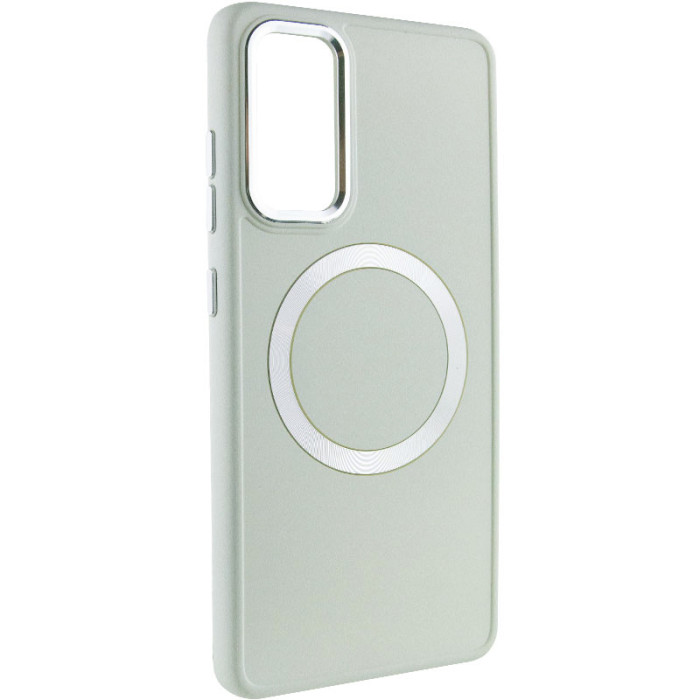 TPU чохол Bonbon Metal Style with MagSafe для Samsung Galaxy S23 Білий/White