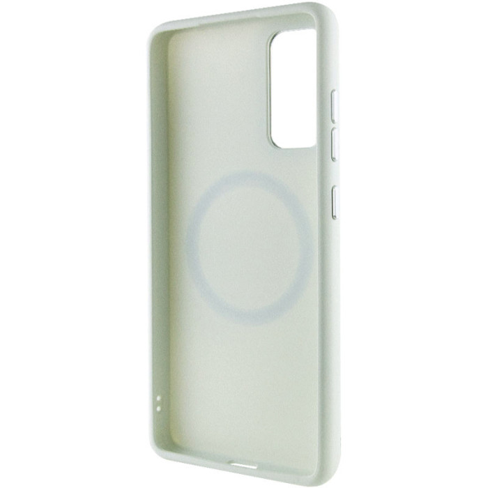 TPU чохол Bonbon Metal Style with MagSafe для Samsung Galaxy S23 Білий/White