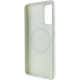 TPU чохол Bonbon Metal Style with MagSafe для Samsung Galaxy S23 Білий/White