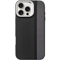 TPU чохол Pixel Craft з Magnetic Fit для Apple iPhone 16 Pro (6.3') Carbon Line
