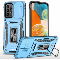 Ударостійкий чохол Camshield Army Ring для Samsung Galaxy A13 4G/A04s Блакитний/Light Blue  (ITS-L-00000055560_1)