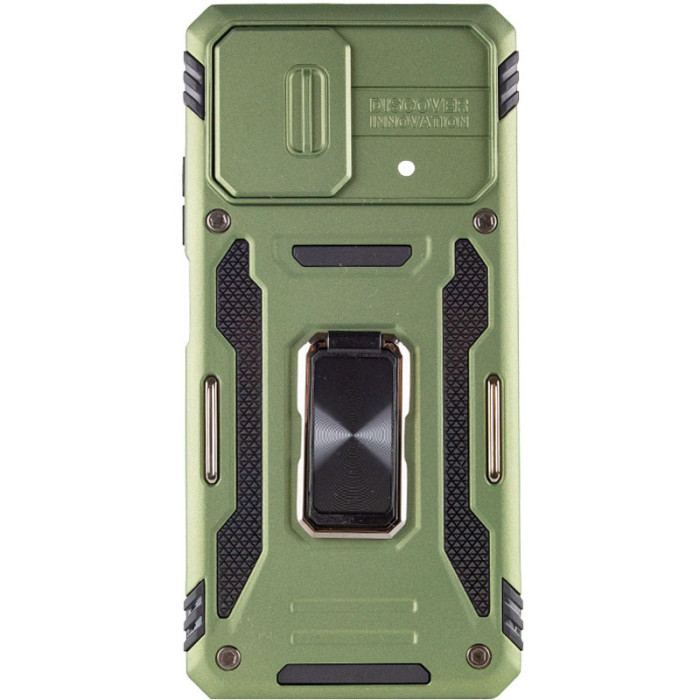 Ударостійкий чохол Camshield Army Ring для Xiaomi Poco X5 5G/Note 12 5G Оливковий/Army Green  (ITS-L-00000064647_4)